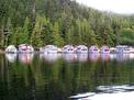 Floating logging town