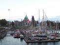 Victoria's inner harbor and parliament building