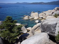 Rocky shore of Lake Tahoe