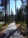 Sam on bike trail