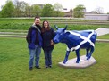 Rob, Erin, and cow