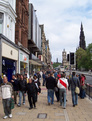 People along Princes St.